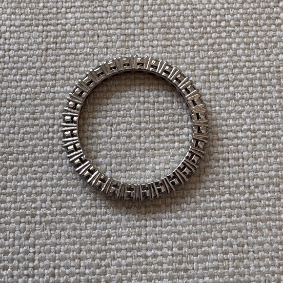 Genuine ✅ 14k WG 1.40 ctw Full French Pave Diamond Eternity Ring Size 9✨ - Picture 8 of 17